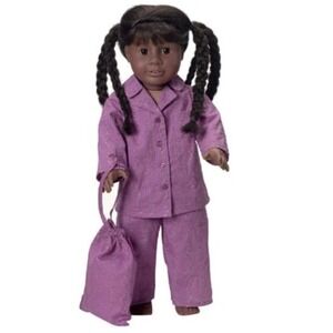 American Girl of Today Doll Purple Eyelet Pajamas Set and Bag 2000 Retired
